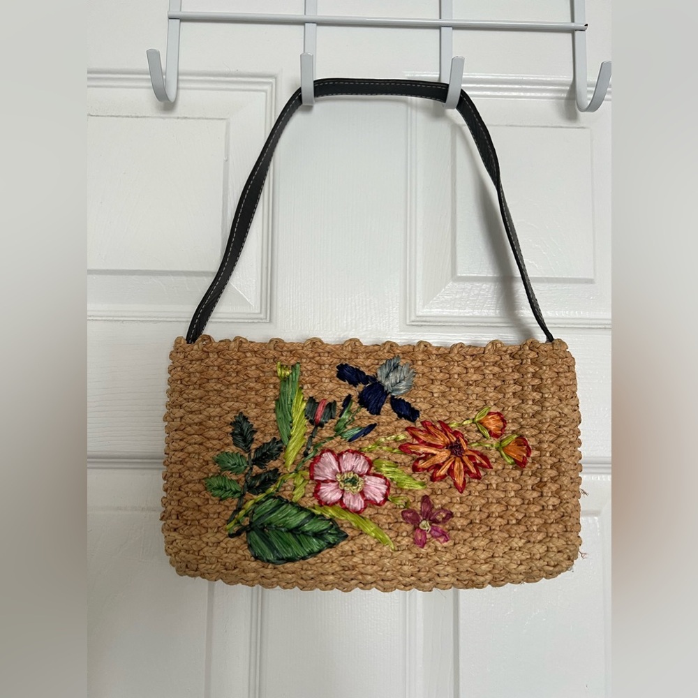 The Limited Handmade Straw Shoulder Purse